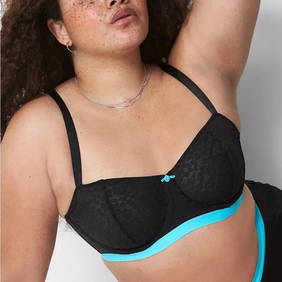 Cacique Unlined Lace Balconette Bra 46 D - Picture 1 of 7